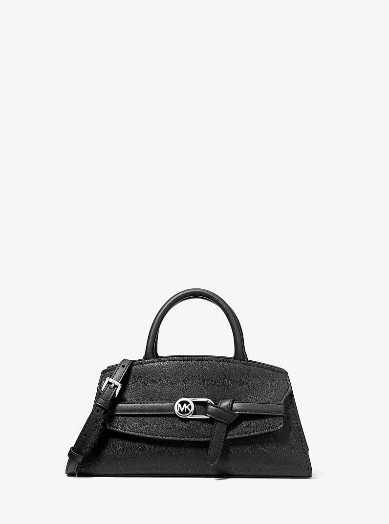 Michael Kors Greta Small Leather Satchel Black