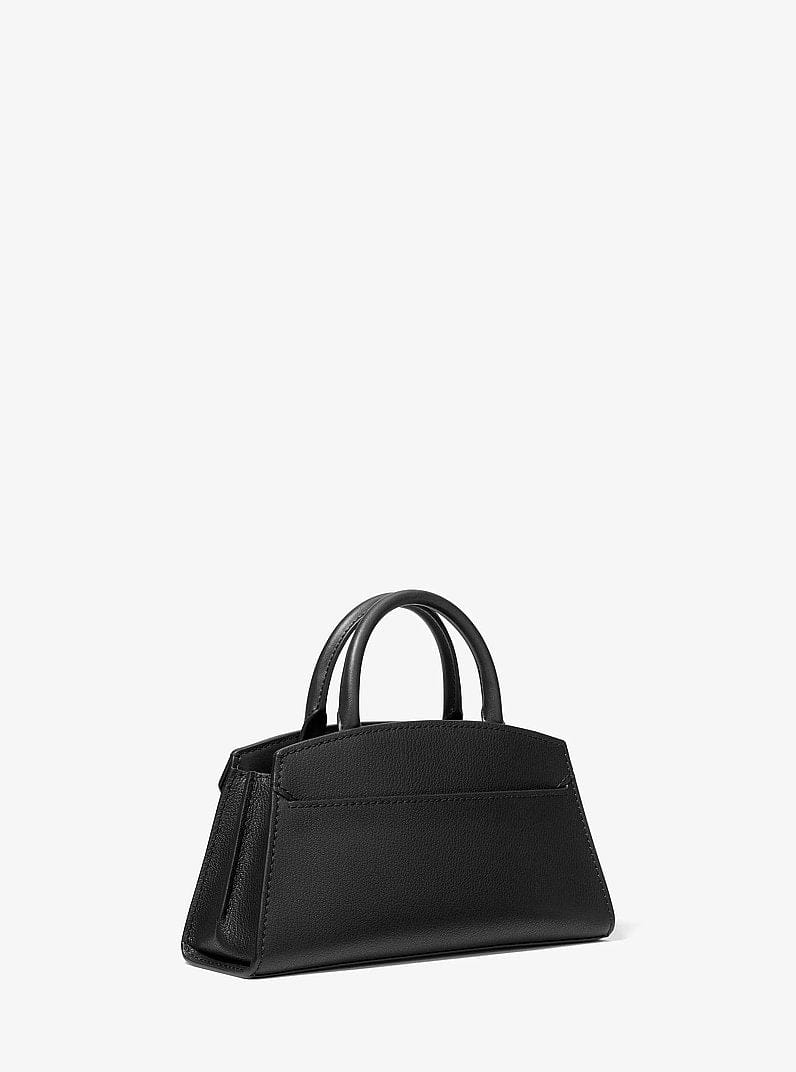 Michael Kors Greta Small Leather Satchel Black