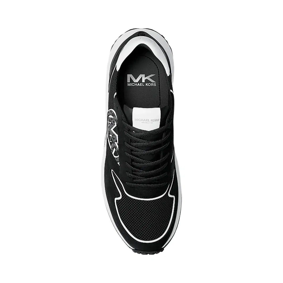 Michael Kors Dax Mixed-Media Trainer BLACK
