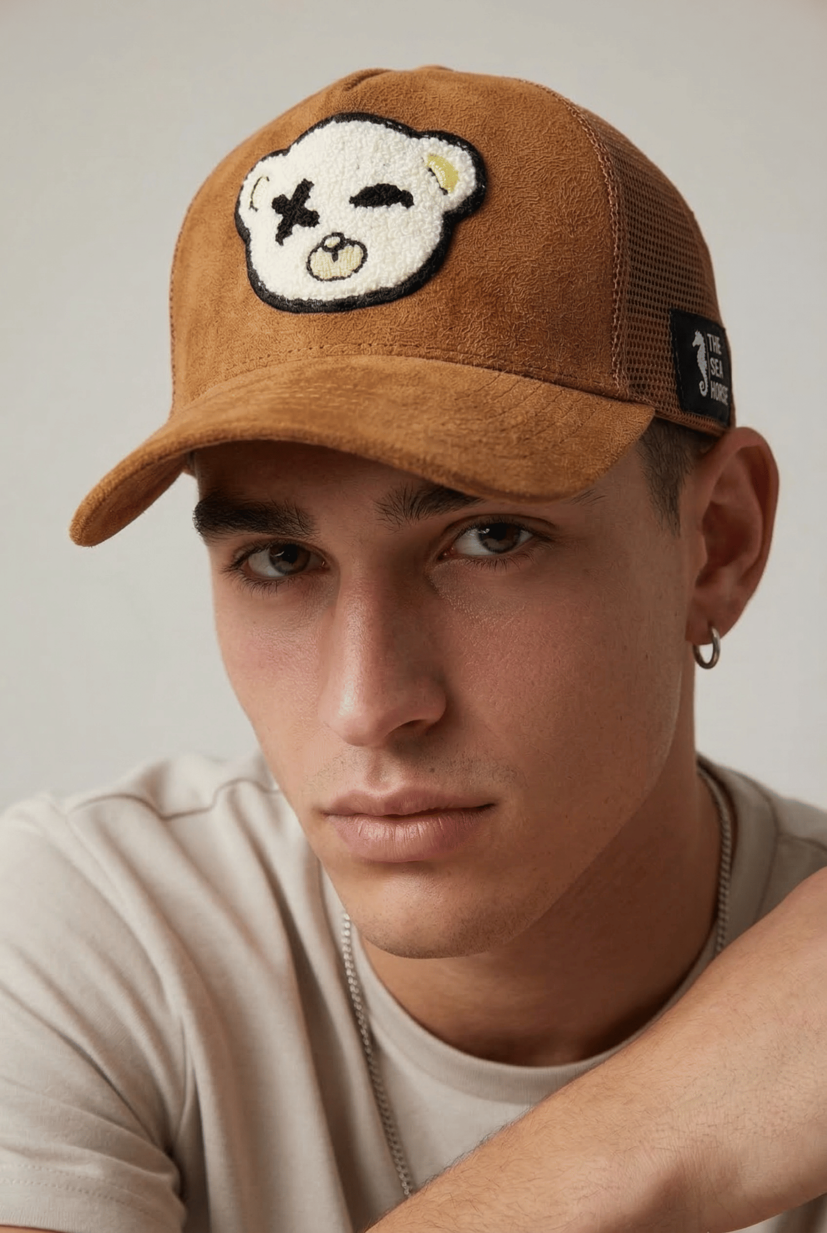Punk Bear - Brown Suede Cap