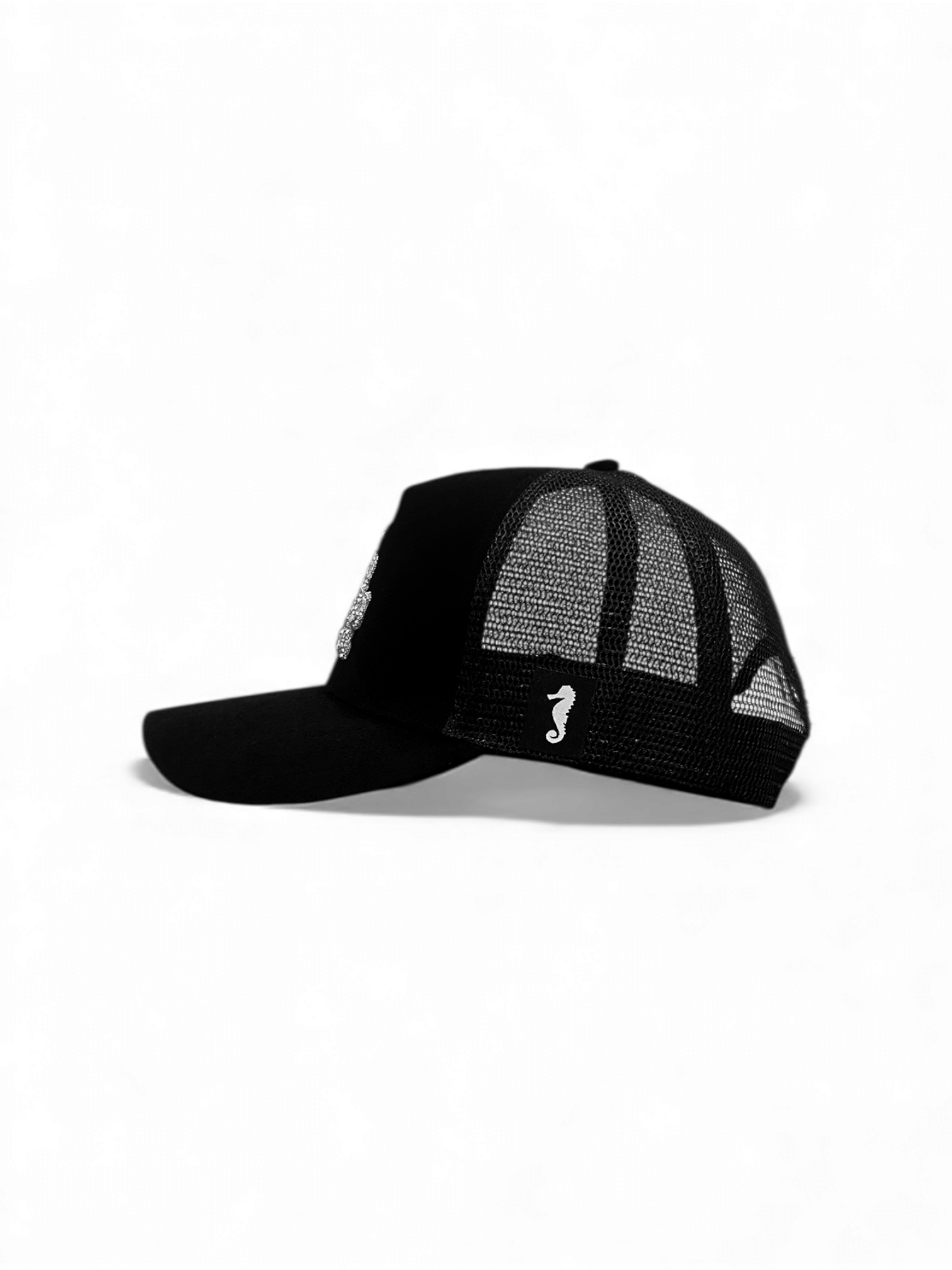 LA Rhinestone - Suede Trucker cap