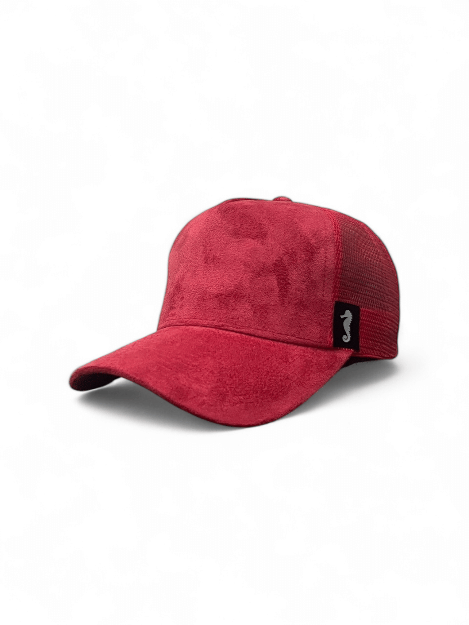 Suede Trucker cap - Solid Red