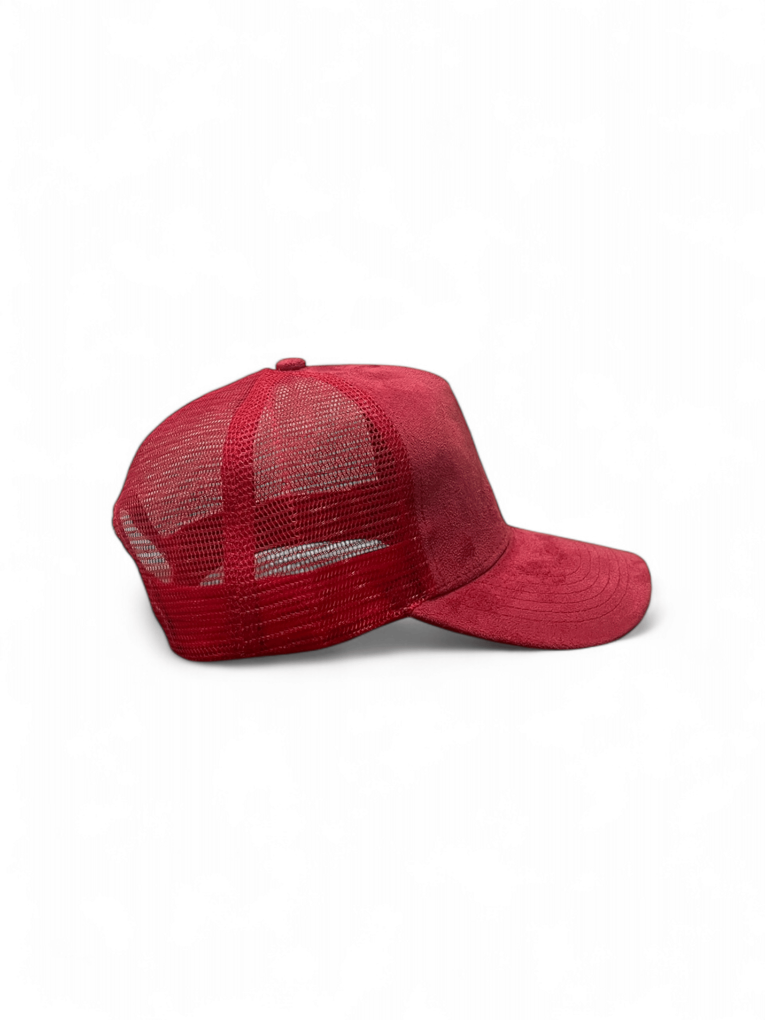 Suede Trucker cap - Solid Red