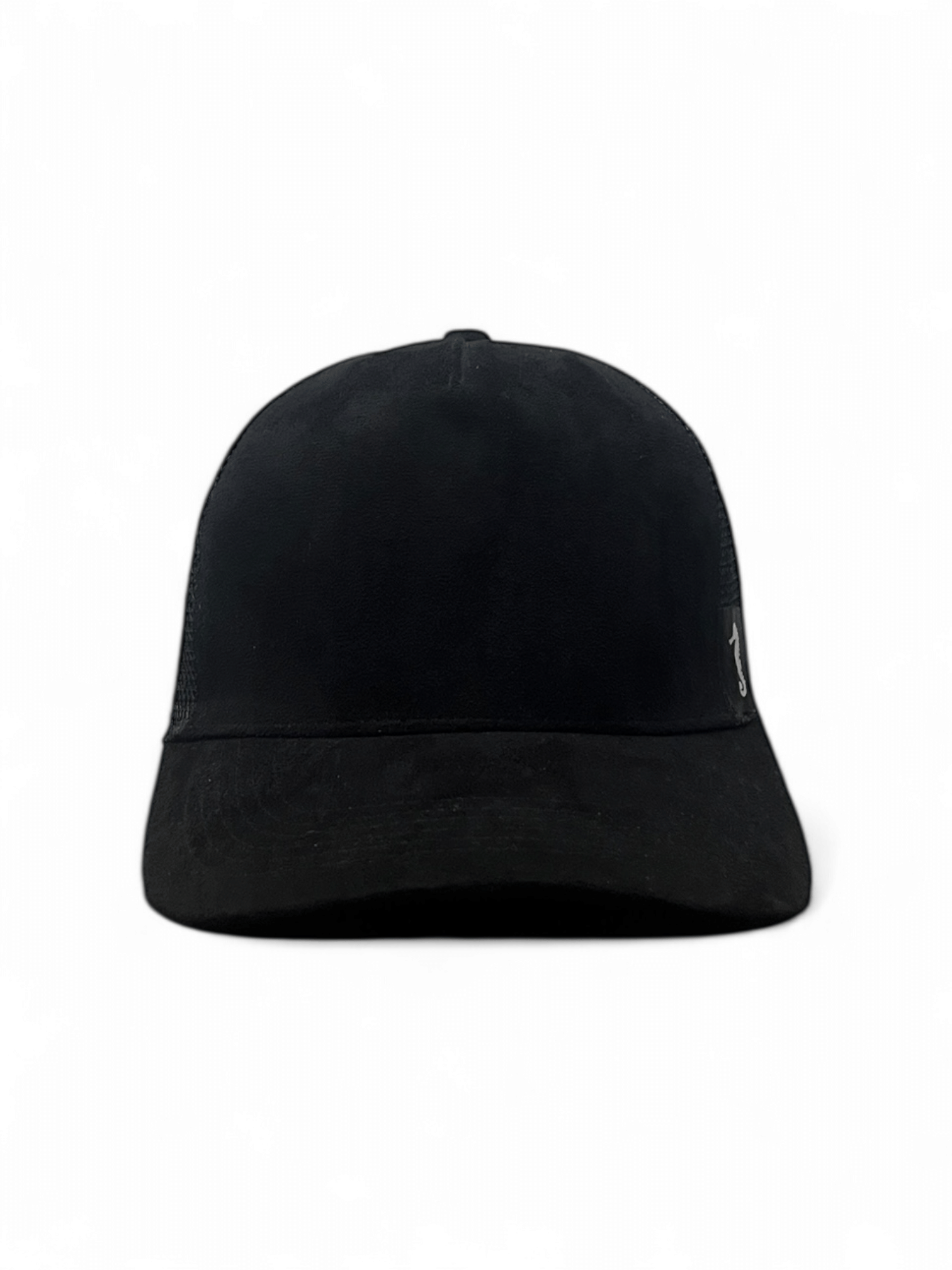 Suede Trucker cap - Solid Black