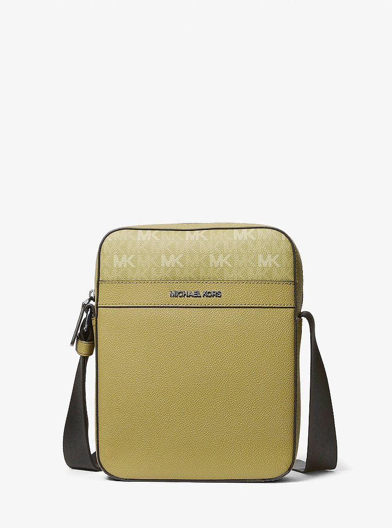 Michael Kors Cooper Signature Logo Flight Bag Oregano
