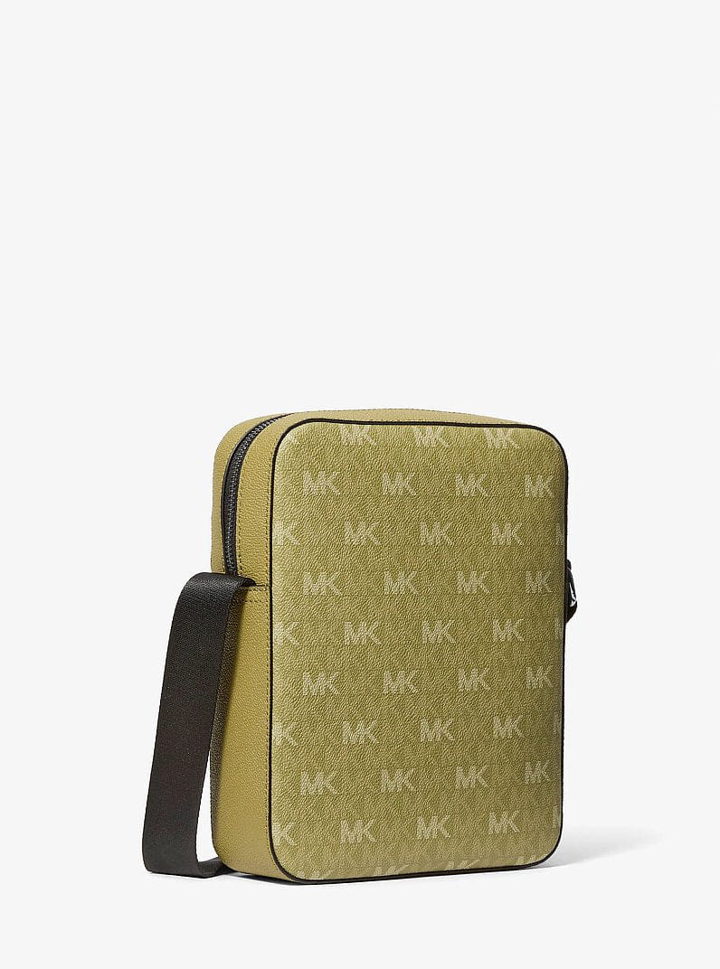 Michael Kors Cooper Signature Logo Flight Bag Oregano
