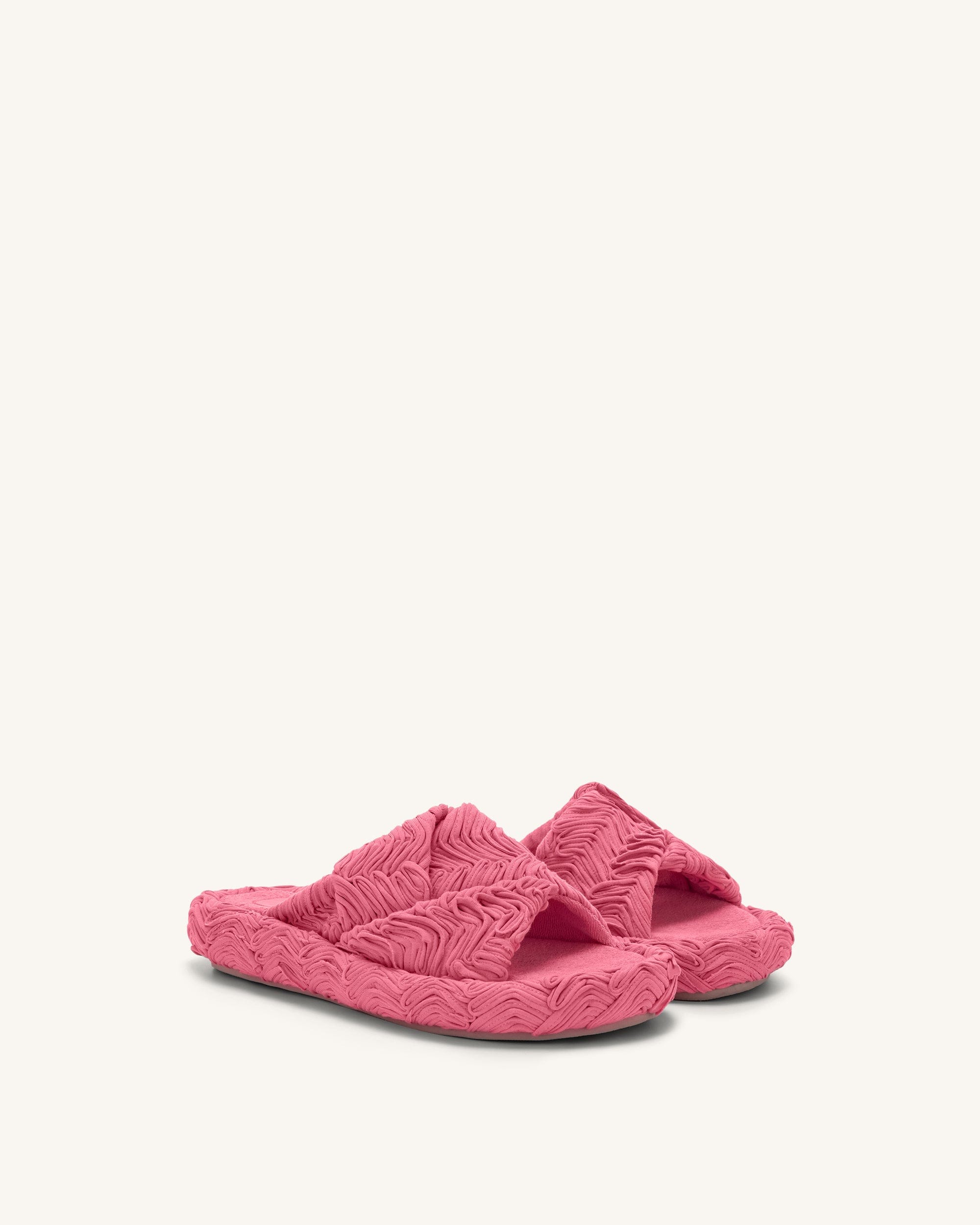 Jw Pei Lilah Woven Platform Sandal Rose Red
