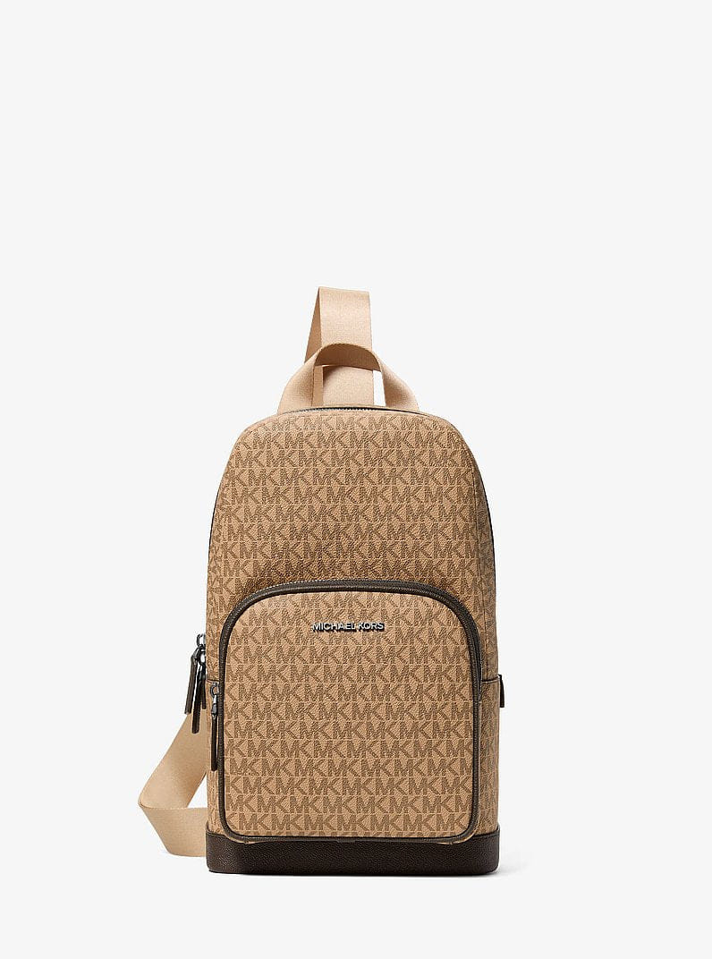Michael Kors Cooper Logo Sling Pack Camel