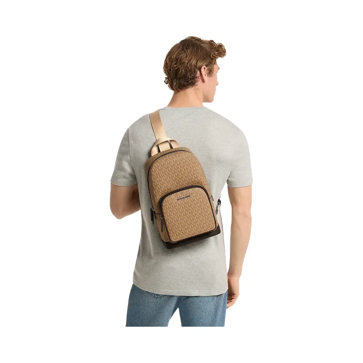 Michael Kors Cooper Logo Sling Pack Camel