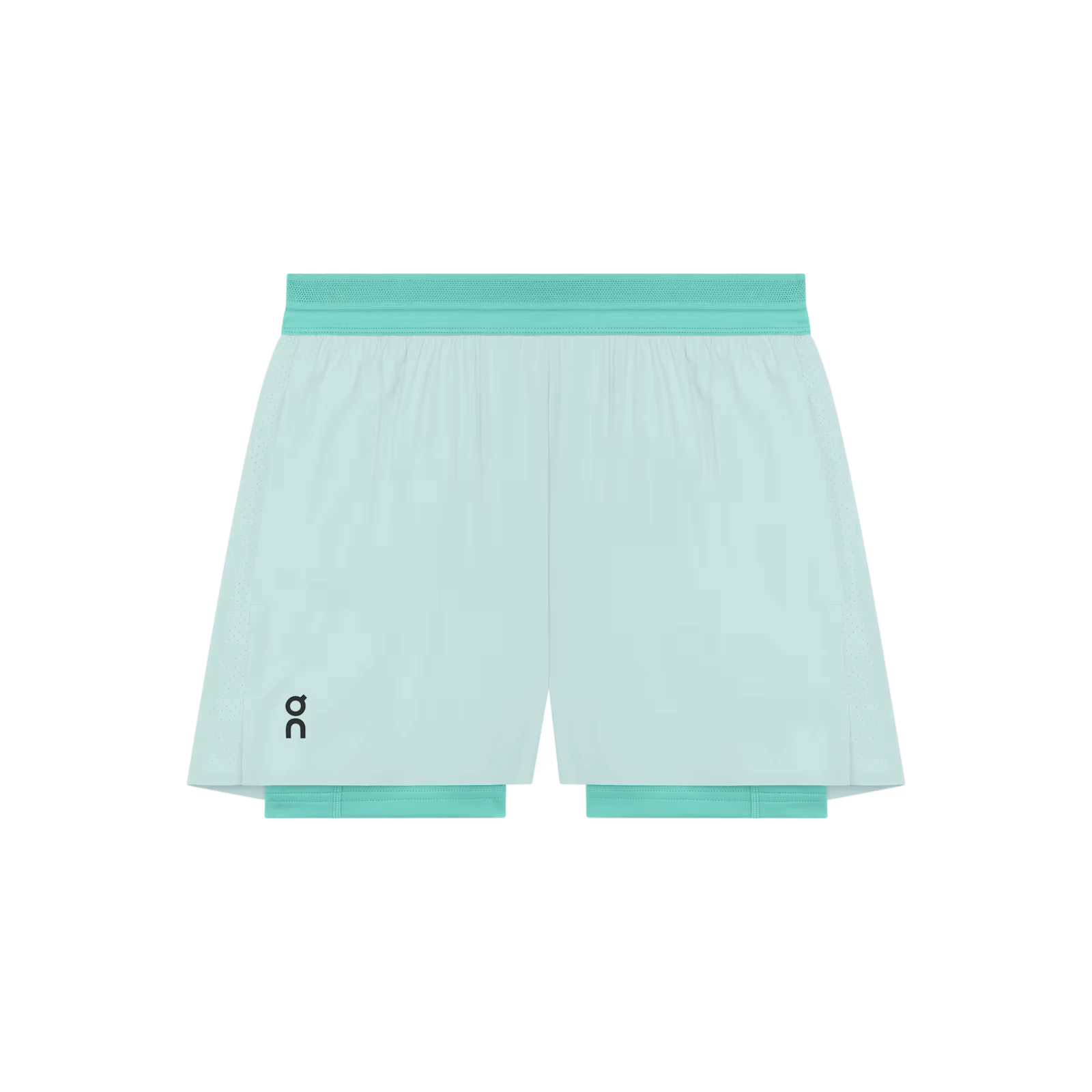 On 3" Performance 2/1 Shorts Flurry | Aquamarine (Women'S)