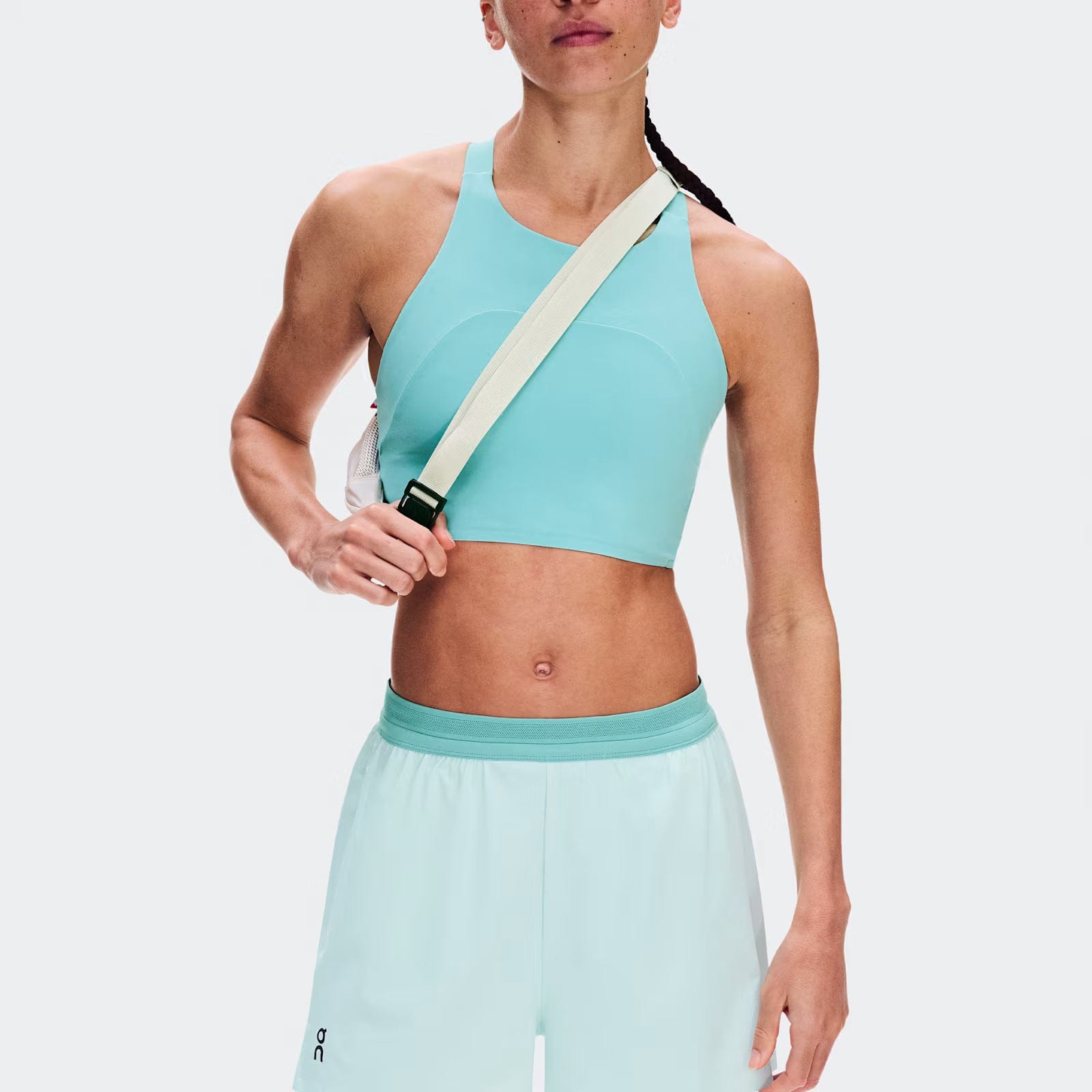On 3" Performance 2/1 Shorts Flurry | Aquamarine (Women'S)
