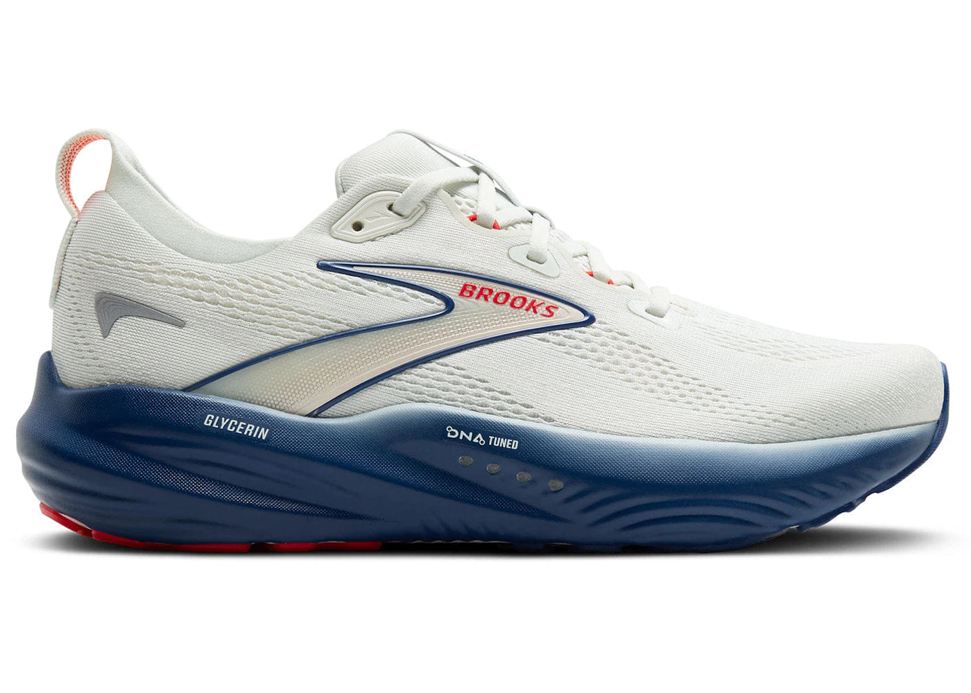 Brooks Glycerin 22 Grey Navy Peony Fiery Red