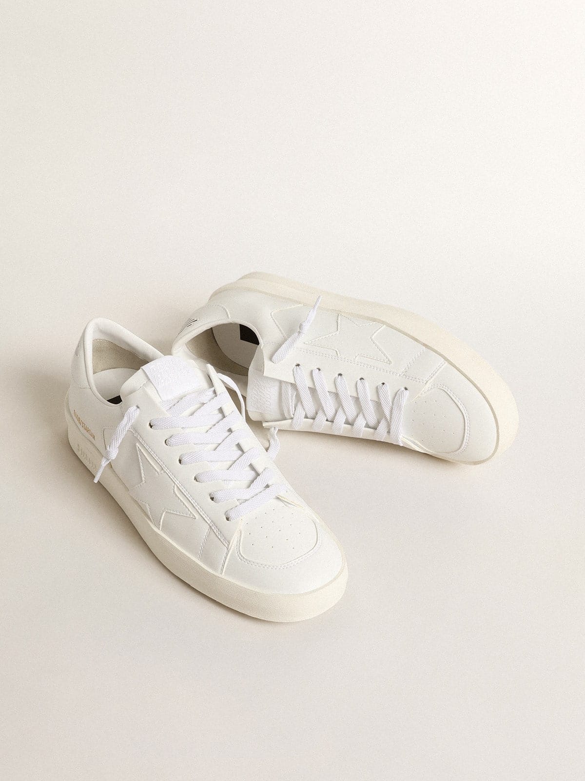 Golden Goose Mens Bio-Based Stardan With White Star And Heel Tab Mens