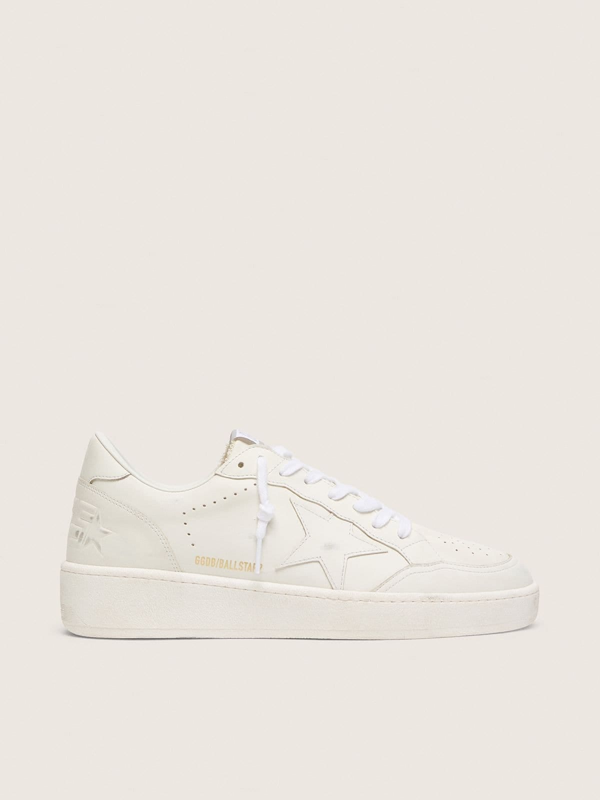 Golden Goose Womens Ball Star With White Leather Star And Heel Tab Womens