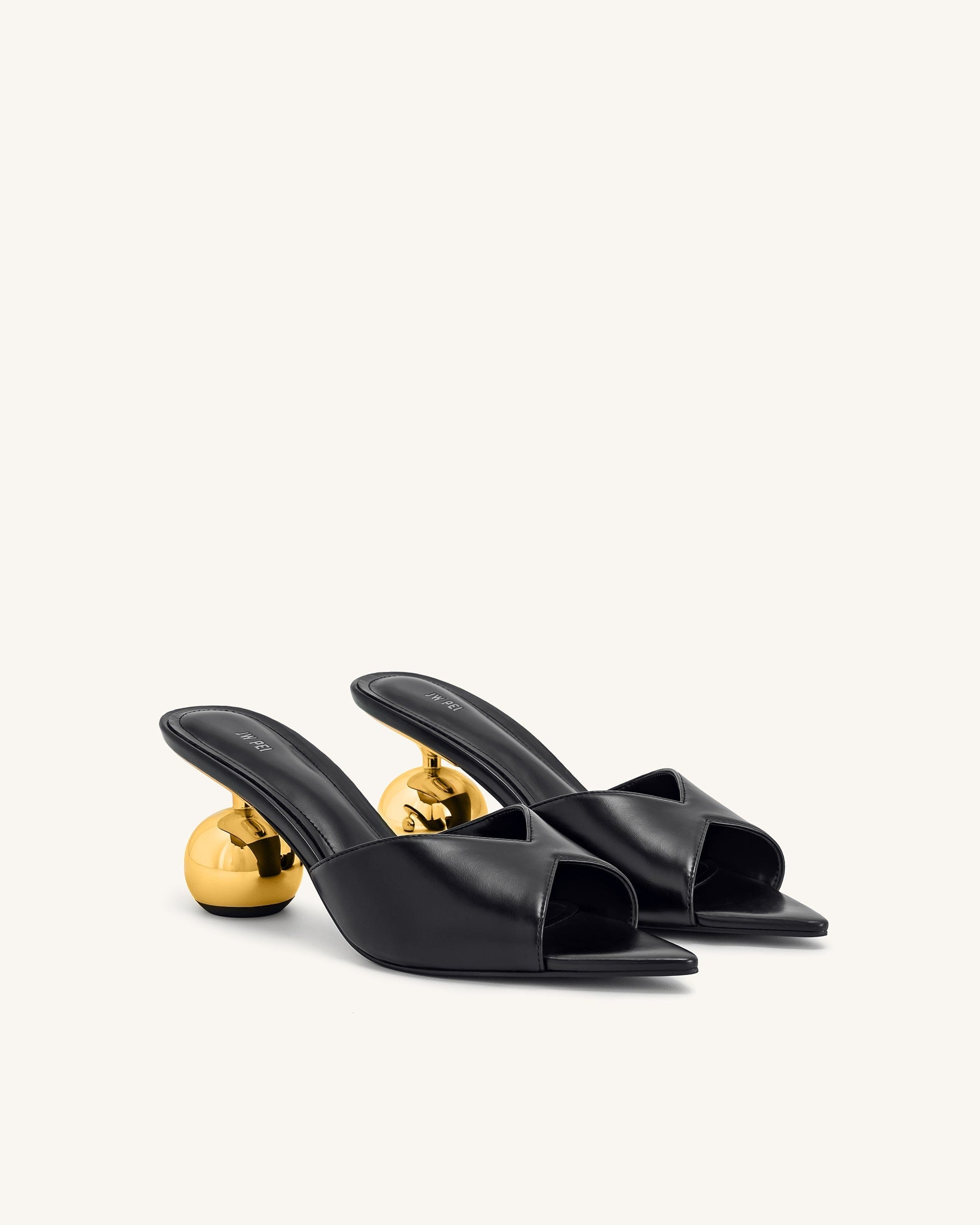 Jw Pei Ellie Sphere Heel Mules Black