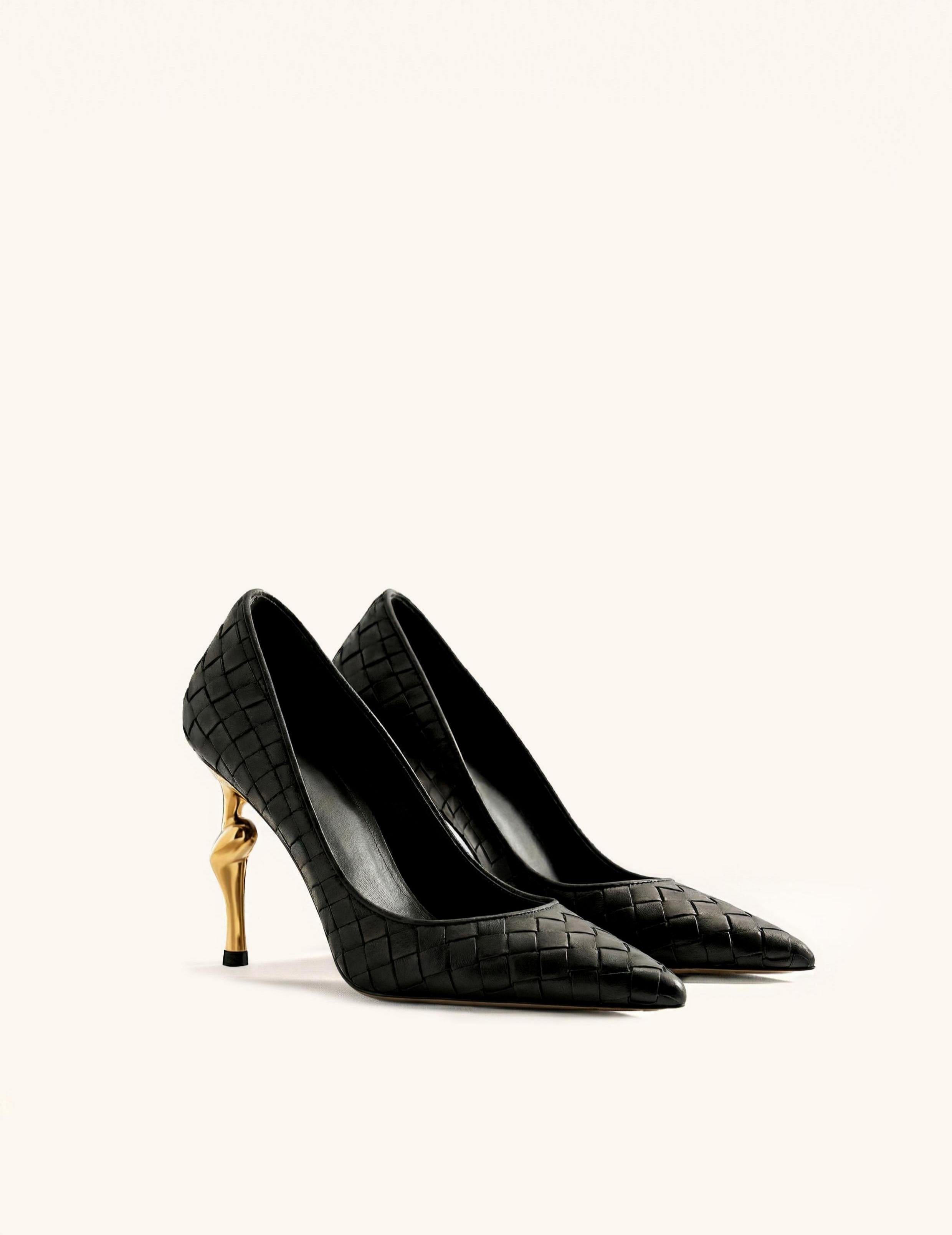 Jw Pei Hazel Woven Heels Black
