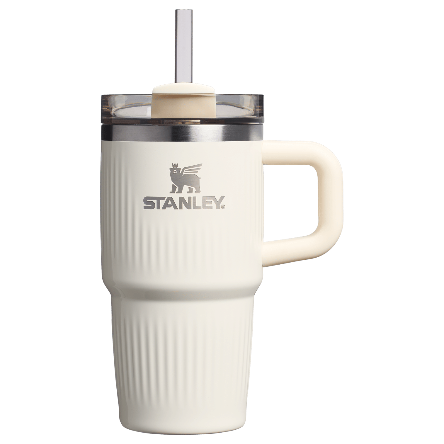 Stanley The Quencher H2.0 Fluted Tumbler with Handle | 20 OZ Cream Gloss