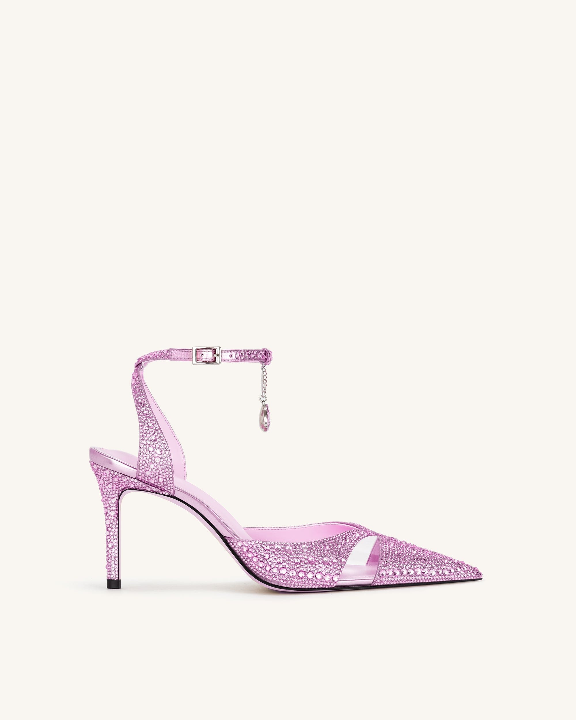 Jw Pei Haidi Artificial Crystal Pumps Pink