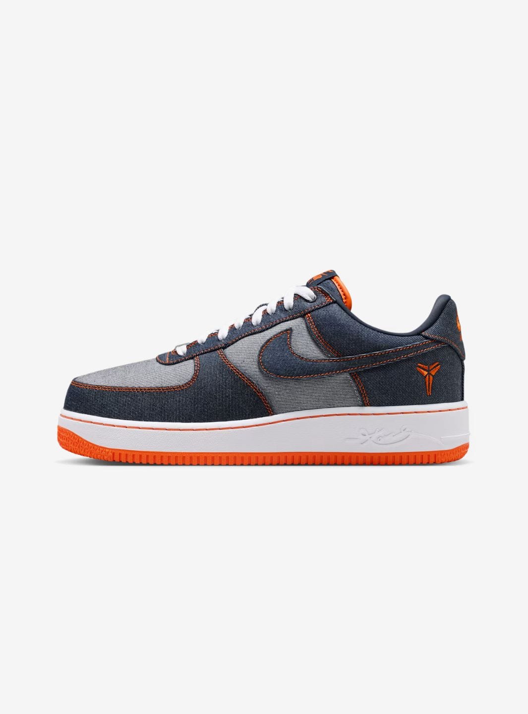 Nike Air Force 1 Low Protro Kobe Bryant Denim Obsidian Safety Orange