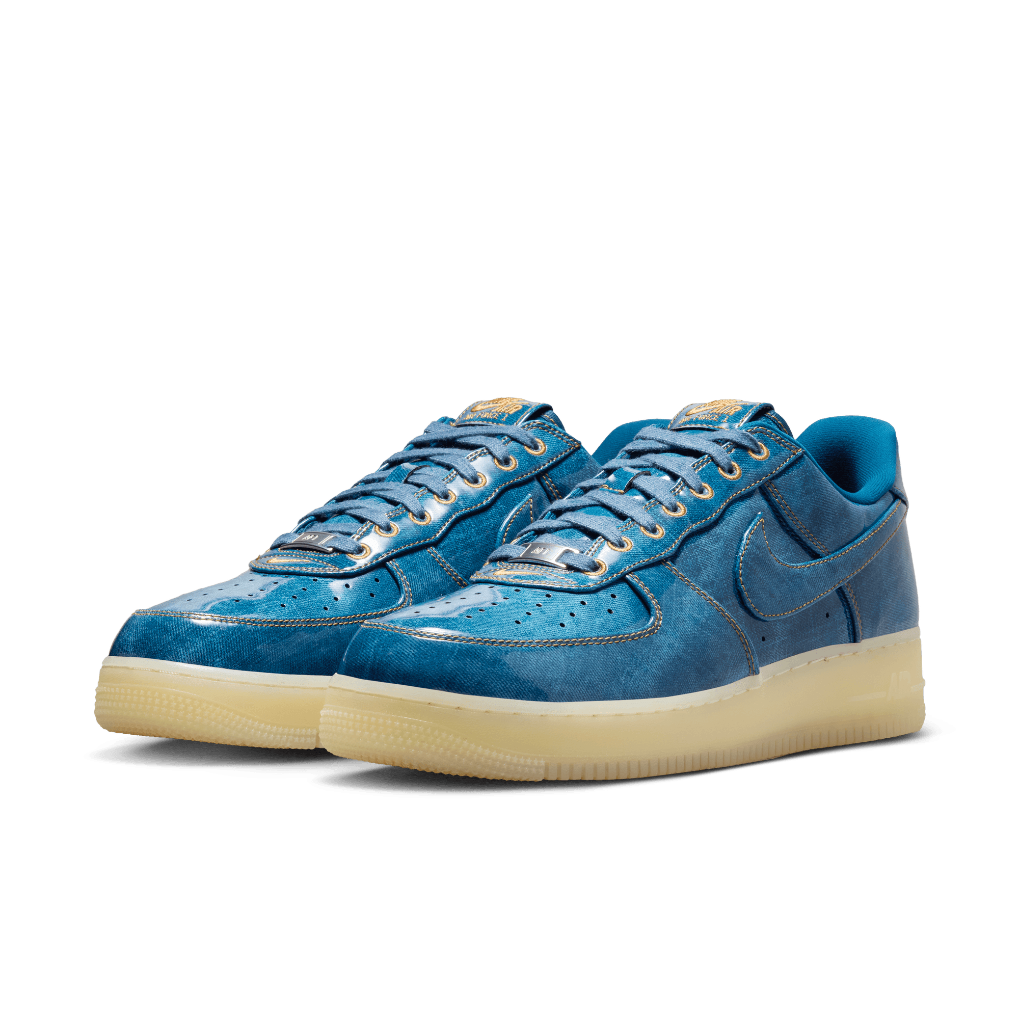 Nike AIR FORCE 1 RETRO PATENT DENIM