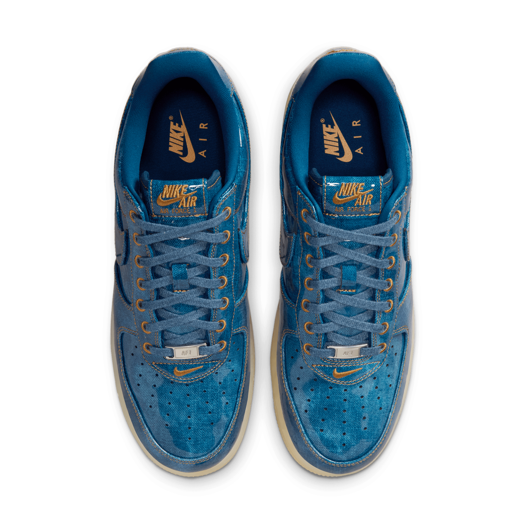 Nike AIR FORCE 1 RETRO PATENT DENIM