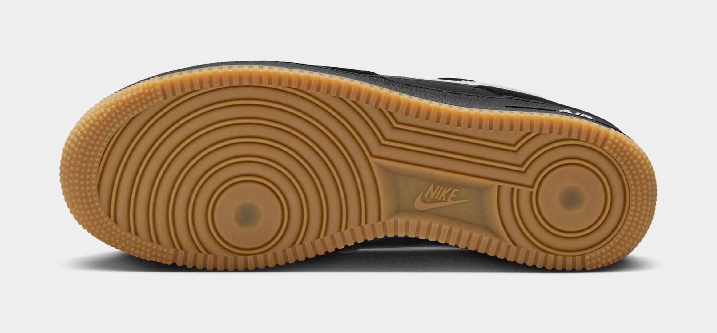 Nike Air Force 1 '07 LV8 Mens Lifestyle Shoes (Black/Gum Light Brown/White)