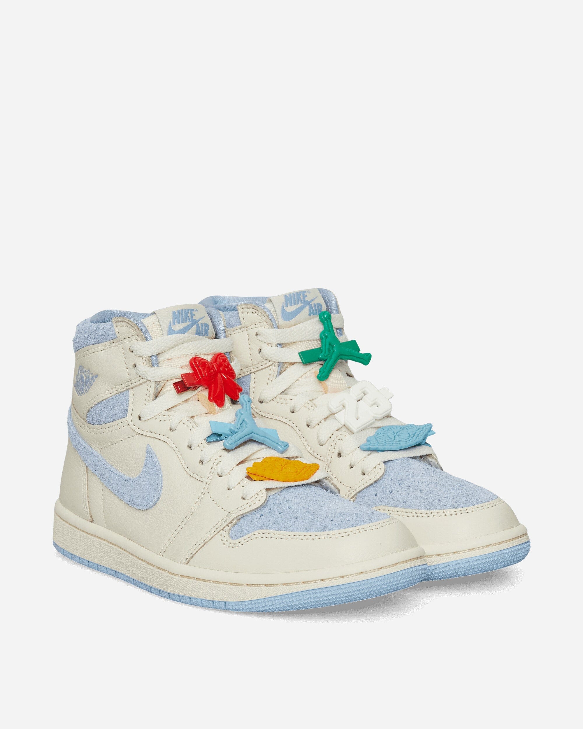 Nike Women's Air Jordan 1 Retro High OG Sneakers Pale Ivory / Psychic Blue