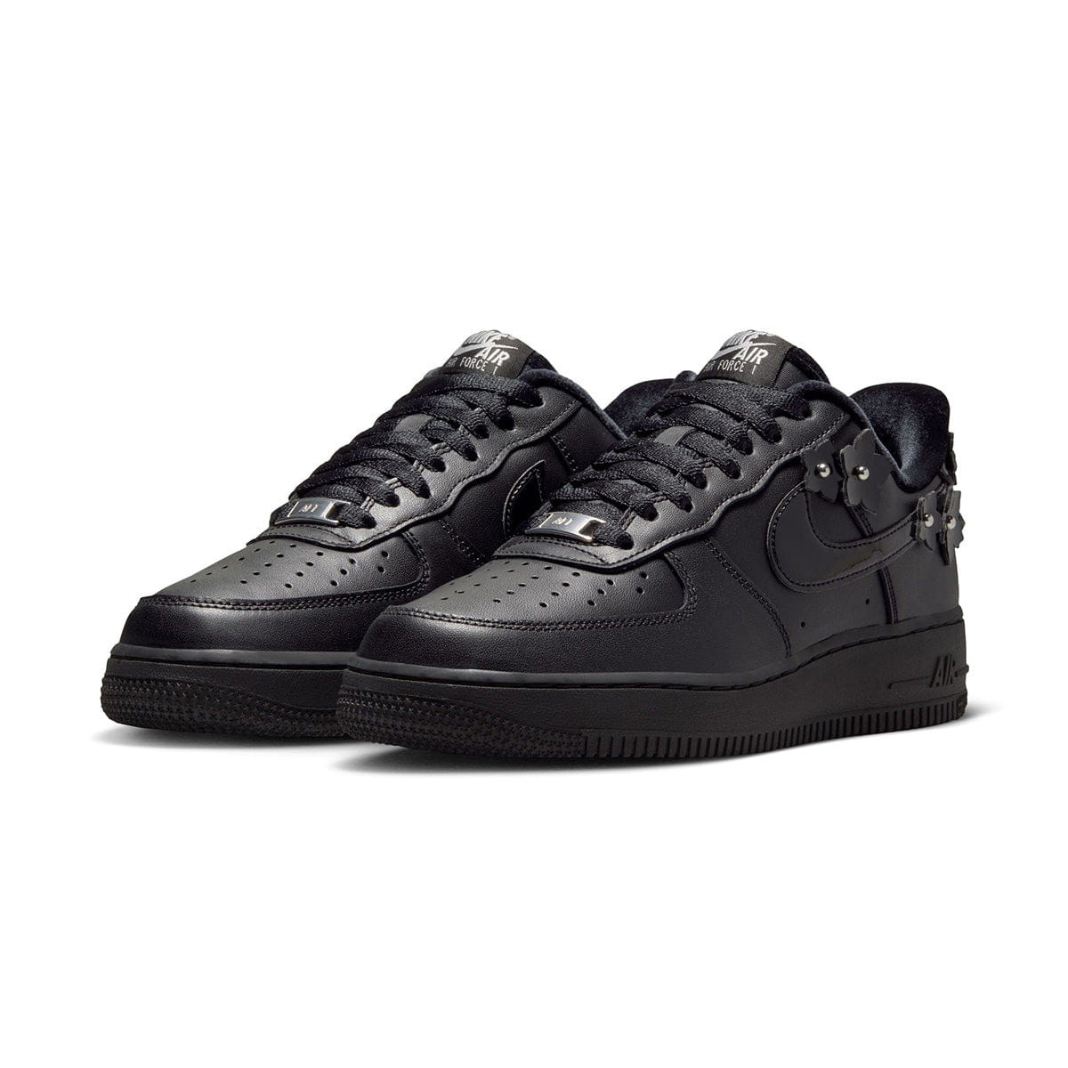 Nike Wmns Air Force 1 '07 BLACK/BLACK/OFF NOIR/METALLIC SILVER