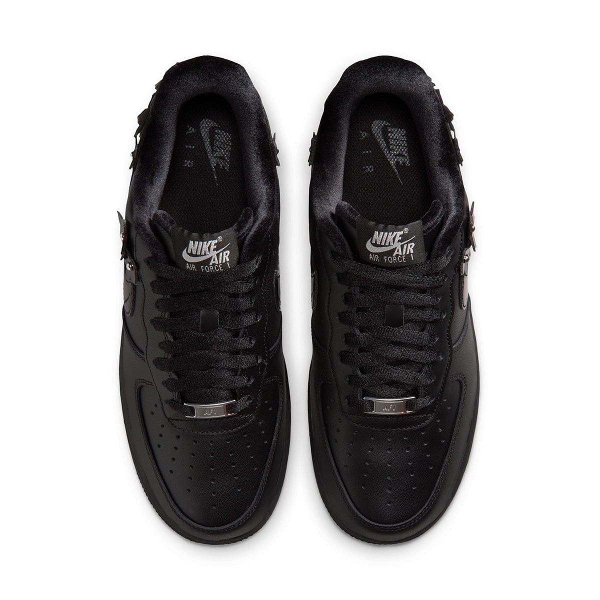 Nike Wmns Air Force 1 '07 BLACK/BLACK/OFF NOIR/METALLIC SILVER