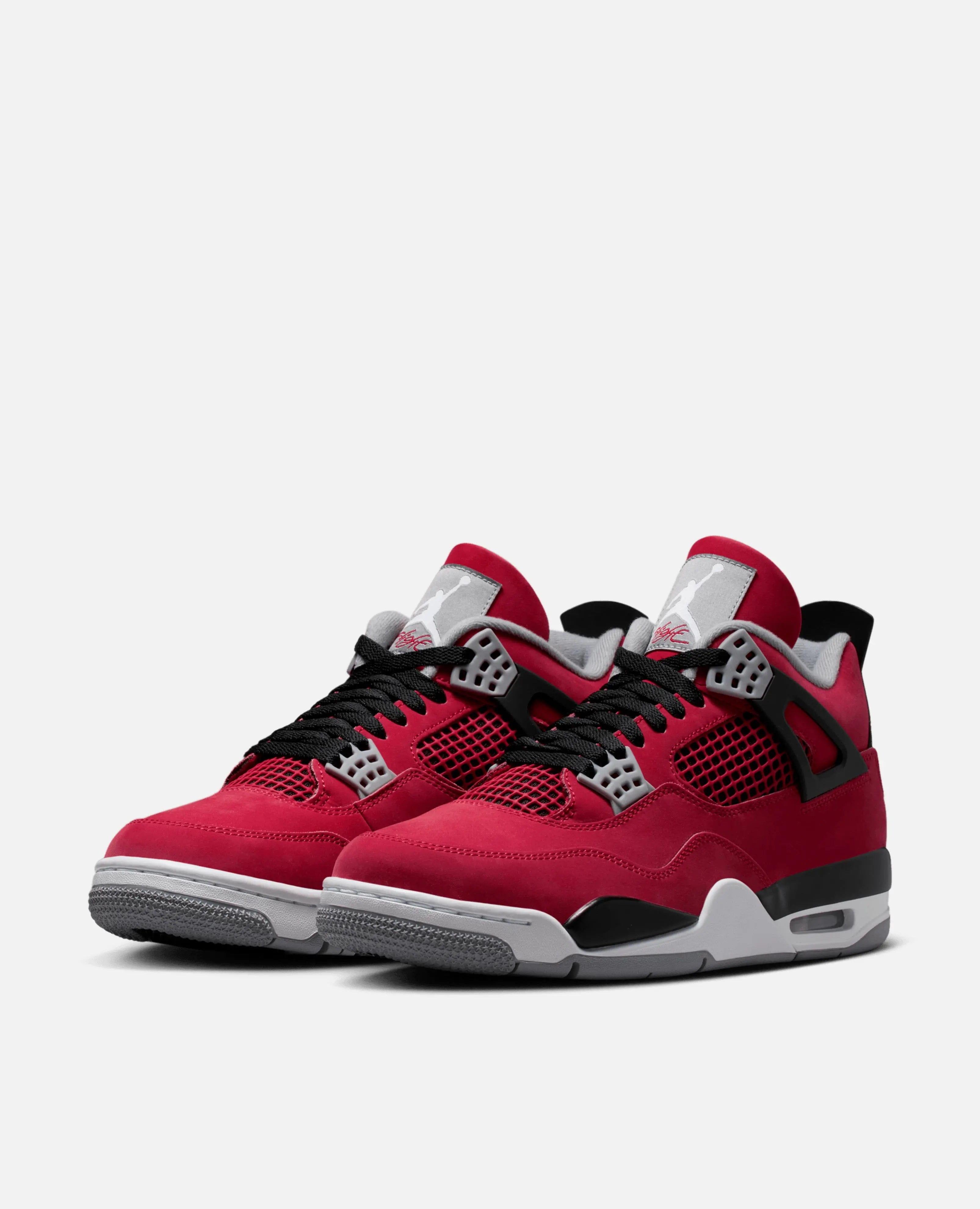 Nike Air Jordan 4 Retro Nike (Fire Red/White - Black - Cement Grey)