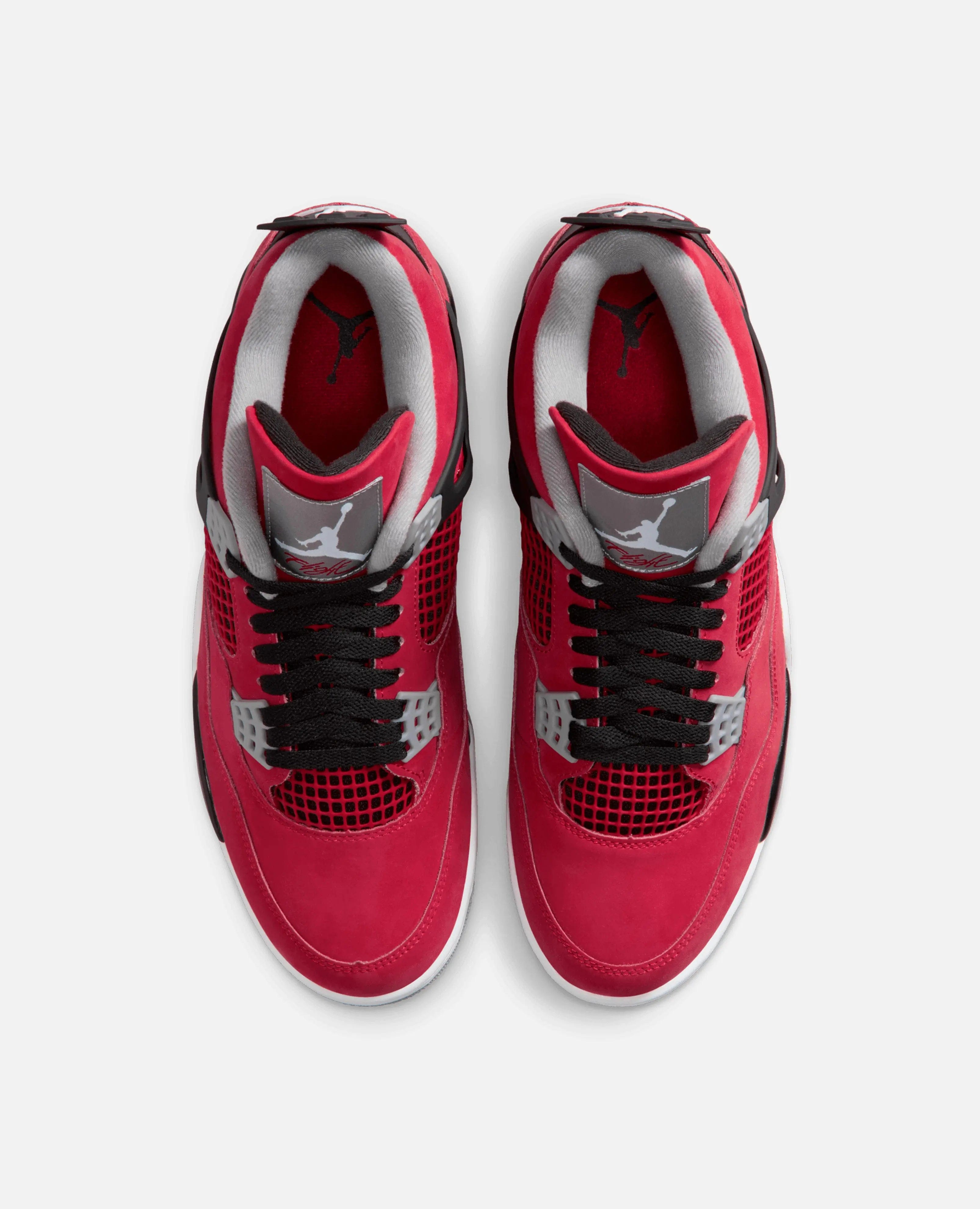 Nike Air Jordan 4 Retro Nike (Fire Red/White - Black - Cement Grey)