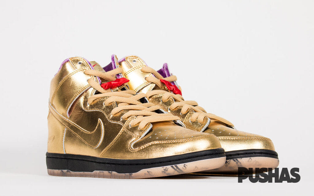 Nike SB Dunk High x Humidity Metallic Gold (New)