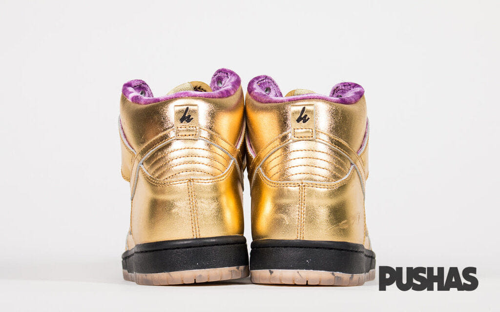 Nike SB Dunk High x Humidity Metallic Gold (New)