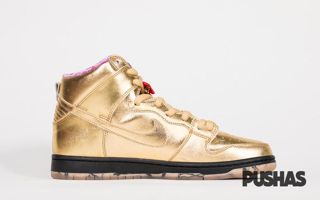 Nike SB Dunk High x Humidity Metallic Gold (New)