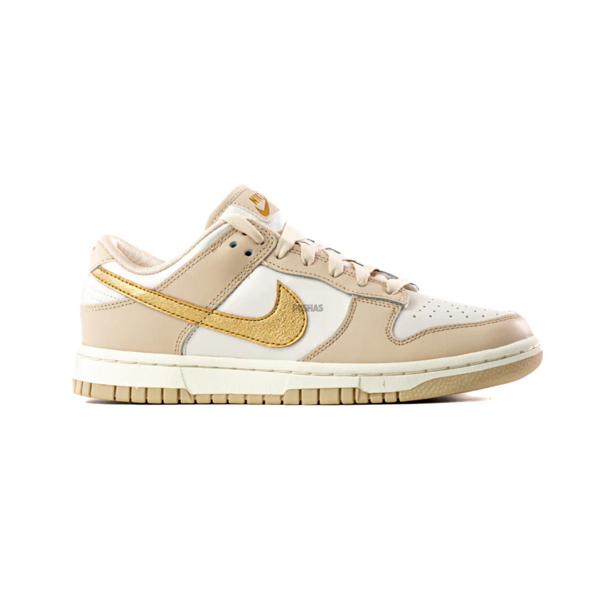 Nike Dunk Low Phantom Metallic Gold / Gold Swoosh W (2022)