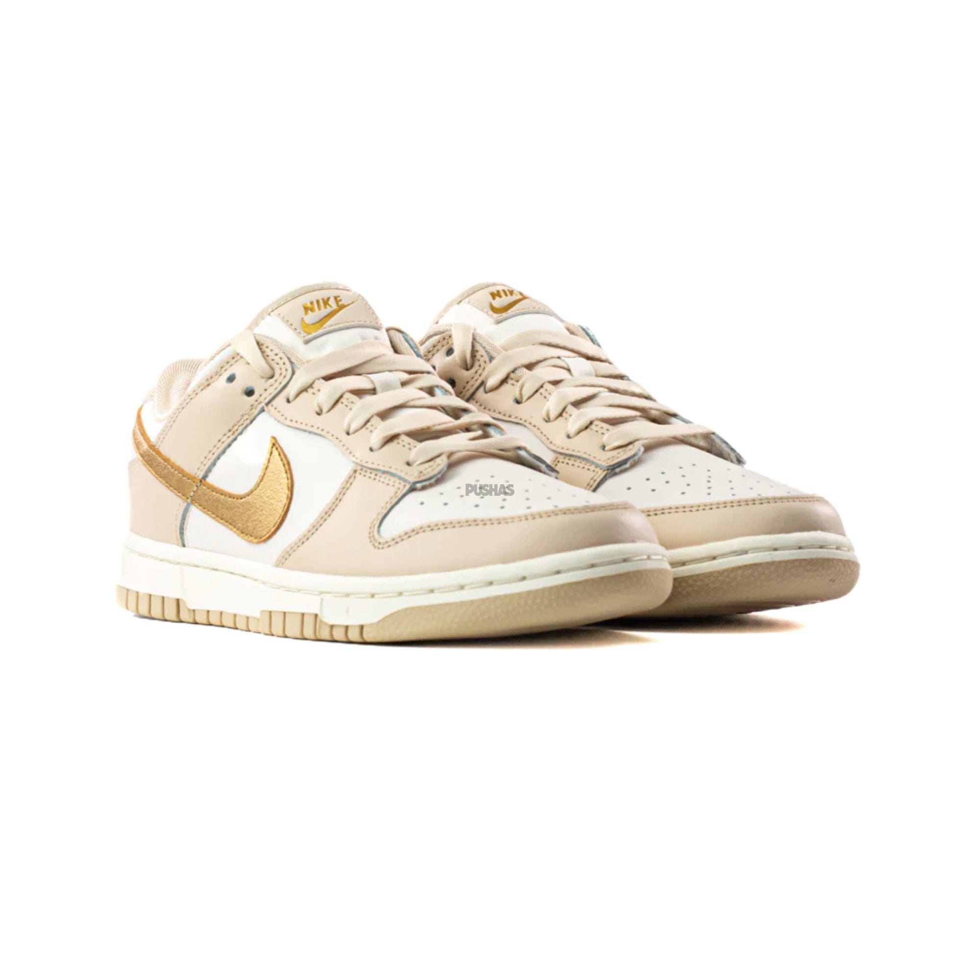 Nike Dunk Low Phantom Metallic Gold / Gold Swoosh W (2022)