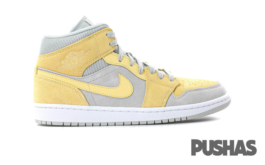 Nike Air Jordan 1 Mid Mixed Textures Yellow (2020)