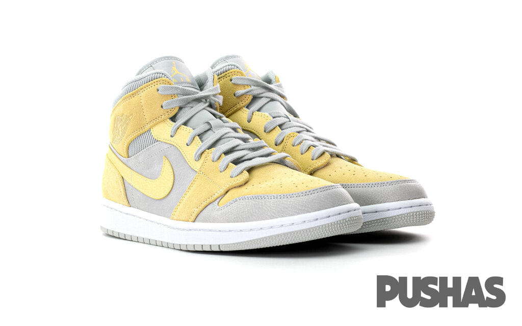 Nike Air Jordan 1 Mid Mixed Textures Yellow (2020)