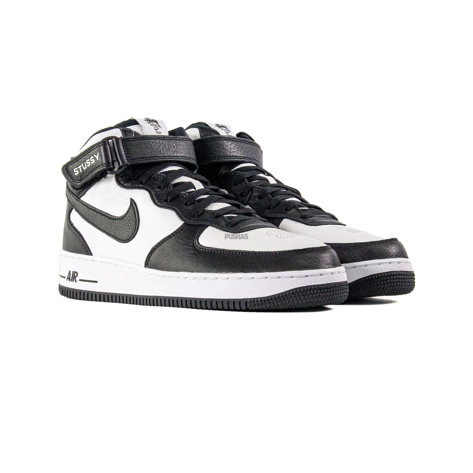 Nike Air Force 1 Mid Stussy Light Bone Black (2022)