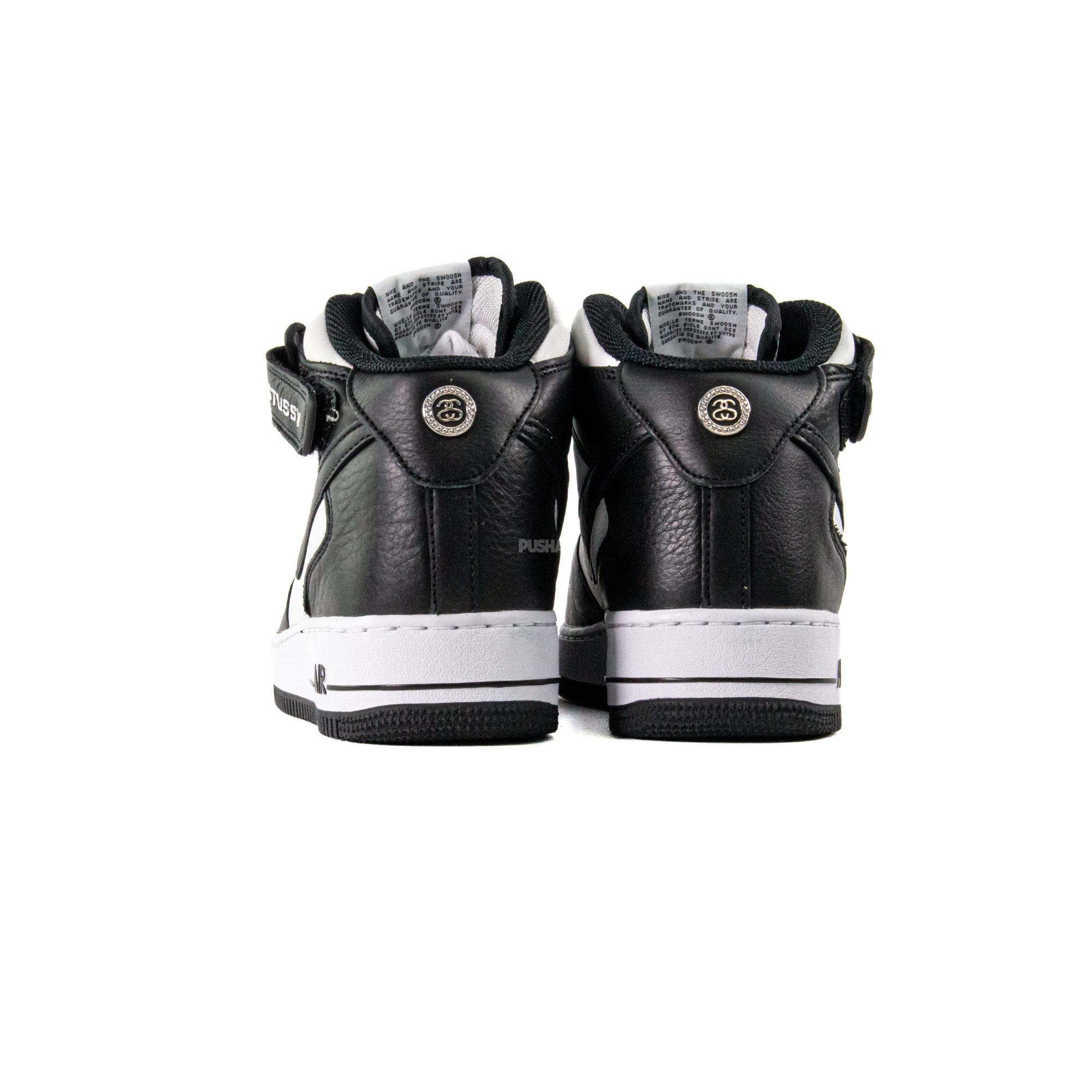 Nike Air Force 1 Mid Stussy Light Bone Black (2022)