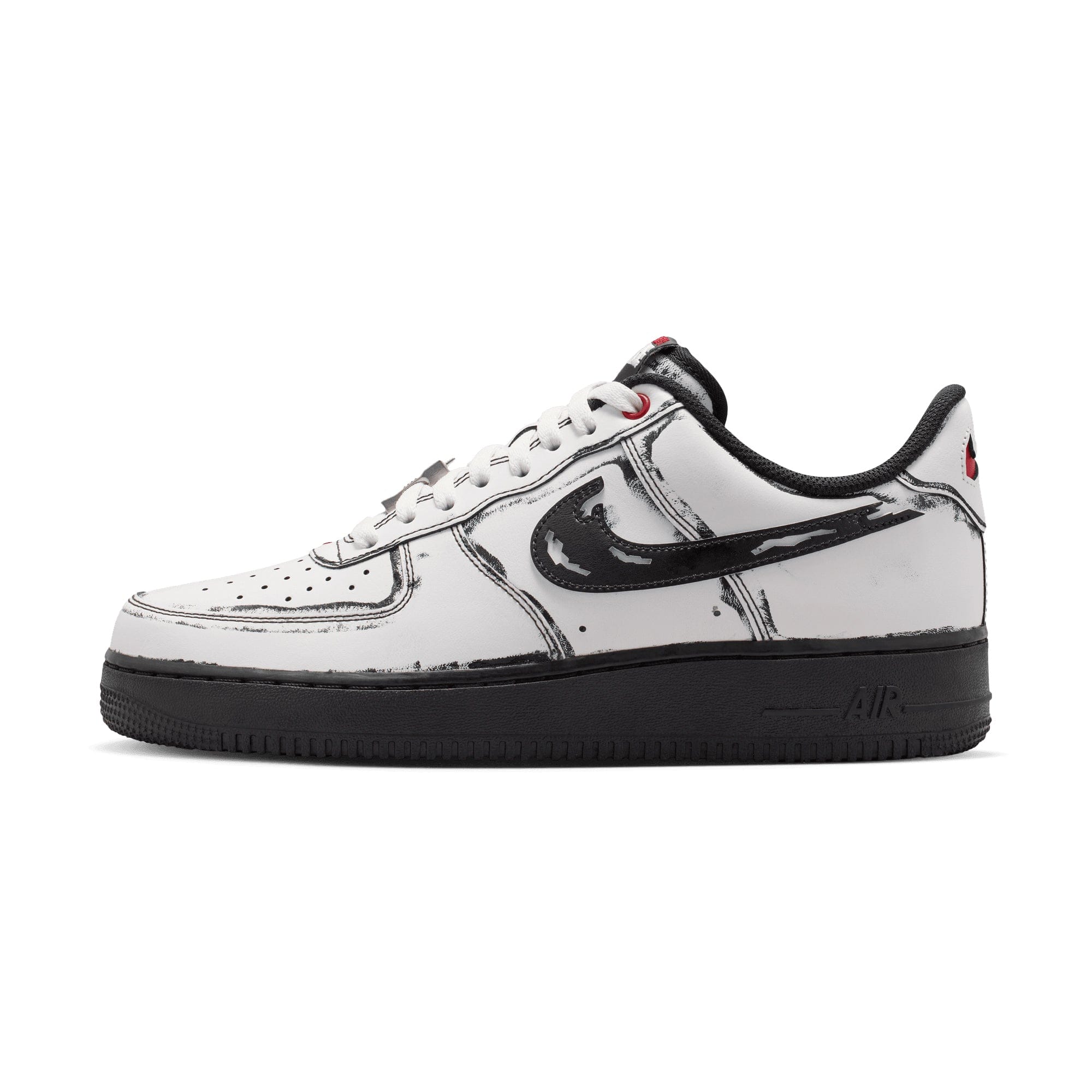 Nike Air Force 1 SUMMIT WHITE/METALLIC SILVER - BLACK IV6350 - 121