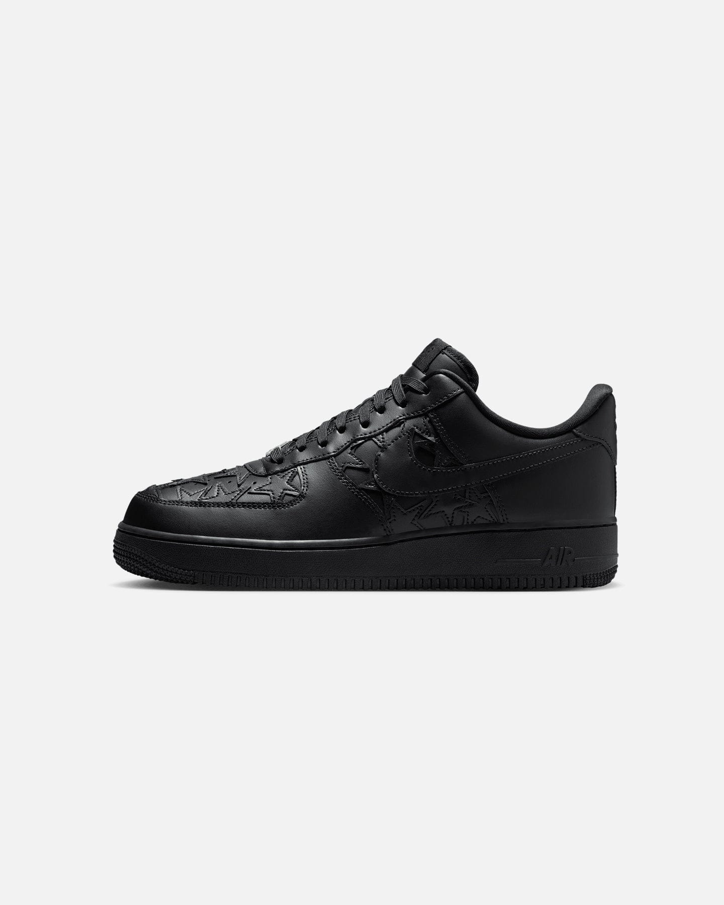 Nike Air Force 1 '07 Edge Black/Black - Metallic Silver