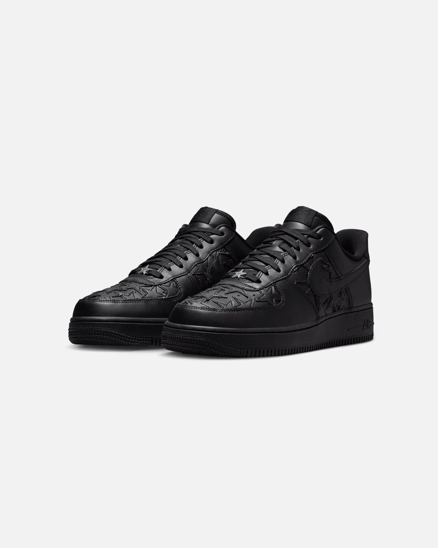 Nike Air Force 1 '07 Edge Black/Black - Metallic Silver