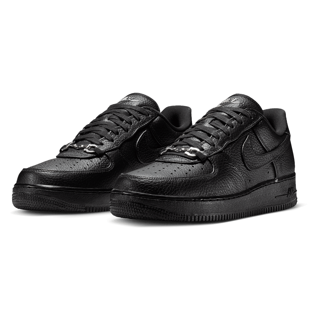 Nike AIR FORCE 1 LOW RETRO PREMIUM BLACK / METALLIC SILVER