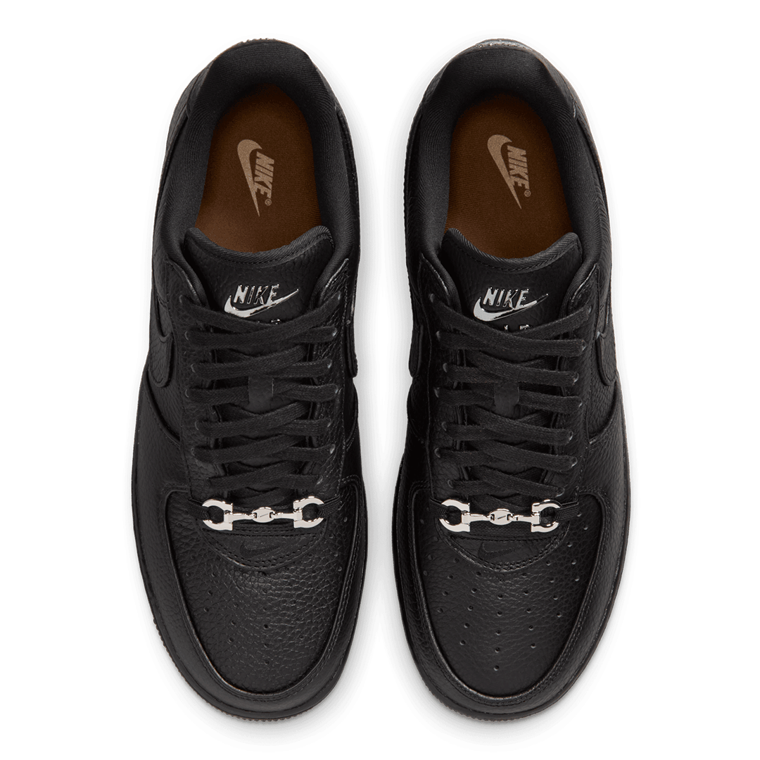 Nike AIR FORCE 1 LOW RETRO PREMIUM BLACK / METALLIC SILVER