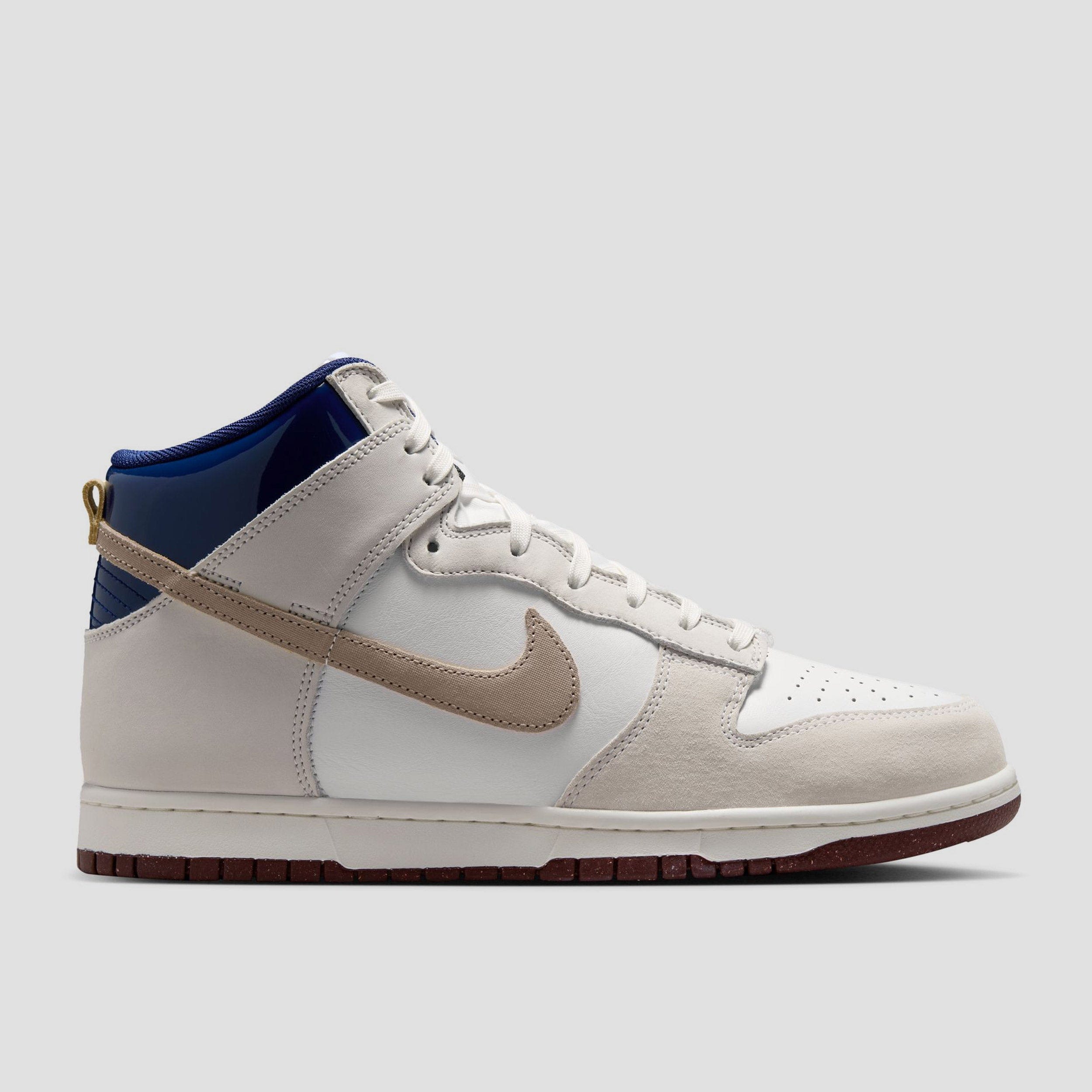 Nike SB x Beyond Dunk High Pro Skate Shoes White / Ivory / Sand Dune / Blue Void