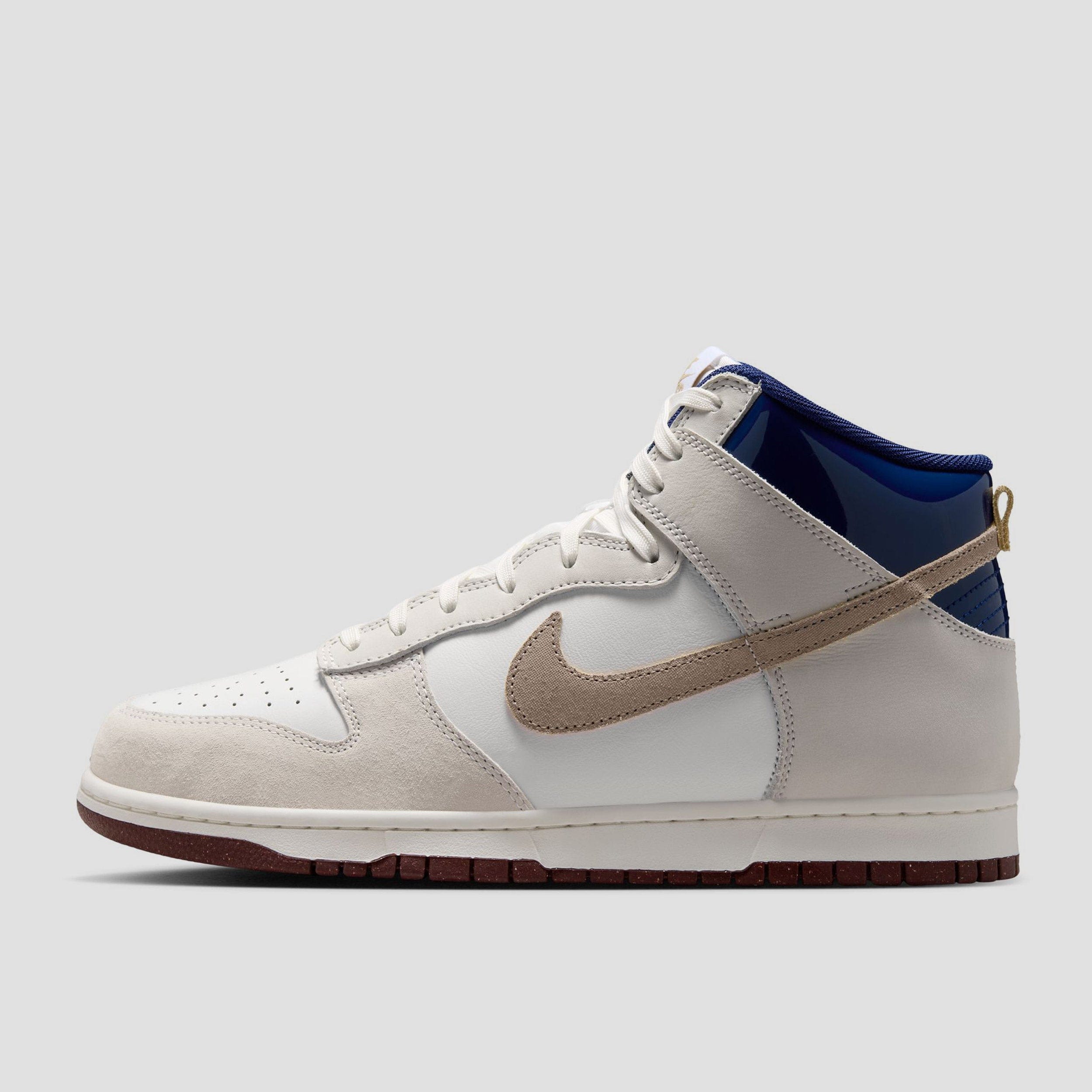 Nike SB x Beyond Dunk High Pro Skate Shoes White / Ivory / Sand Dune / Blue Void