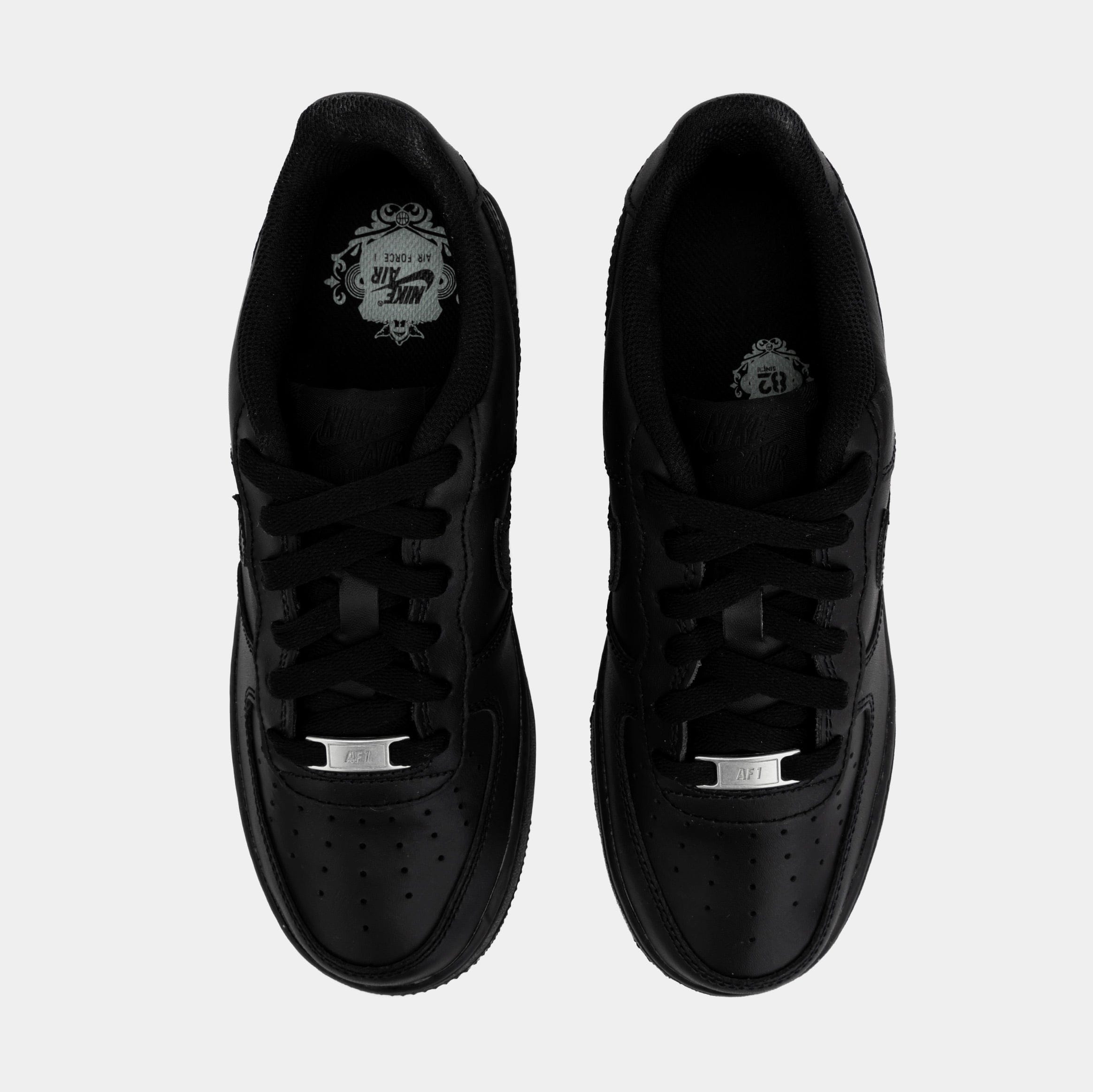 Nike Air Force 1 Low LE Grade School Lifestyle Shoes (Black/Black)