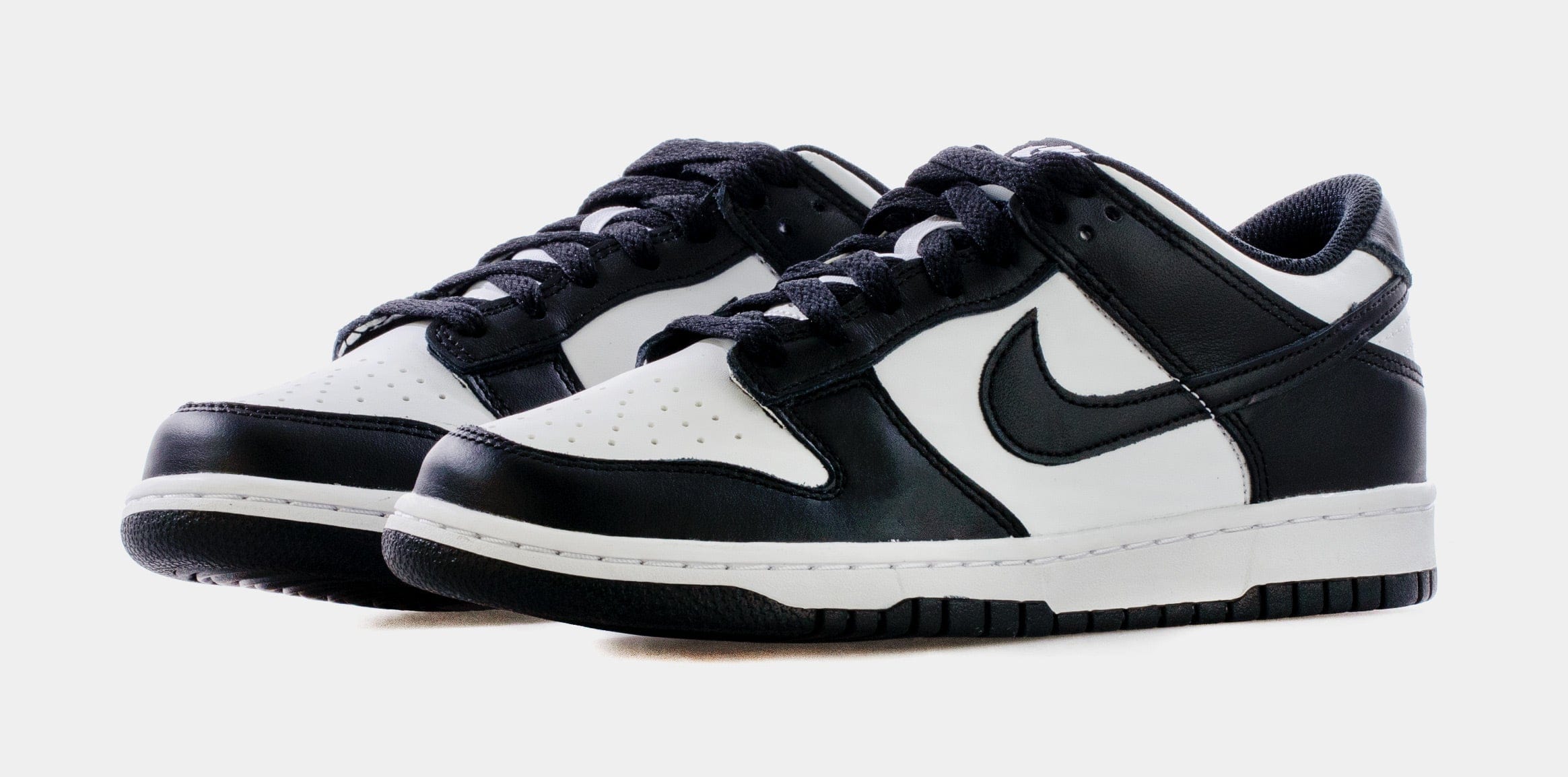 Nike Dunk Low Retro Grade School Lifestyle Shoes (White/Black) Free Shipping