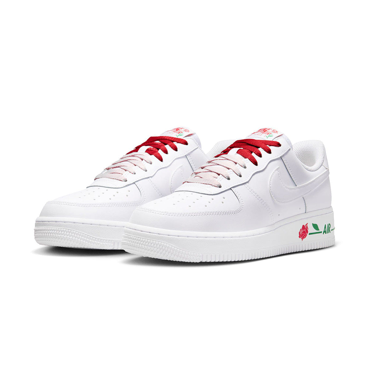 Nike Wmns Air Force 1 '07 SE WHITE/WHITE/SPORT RED/PINE GREEN